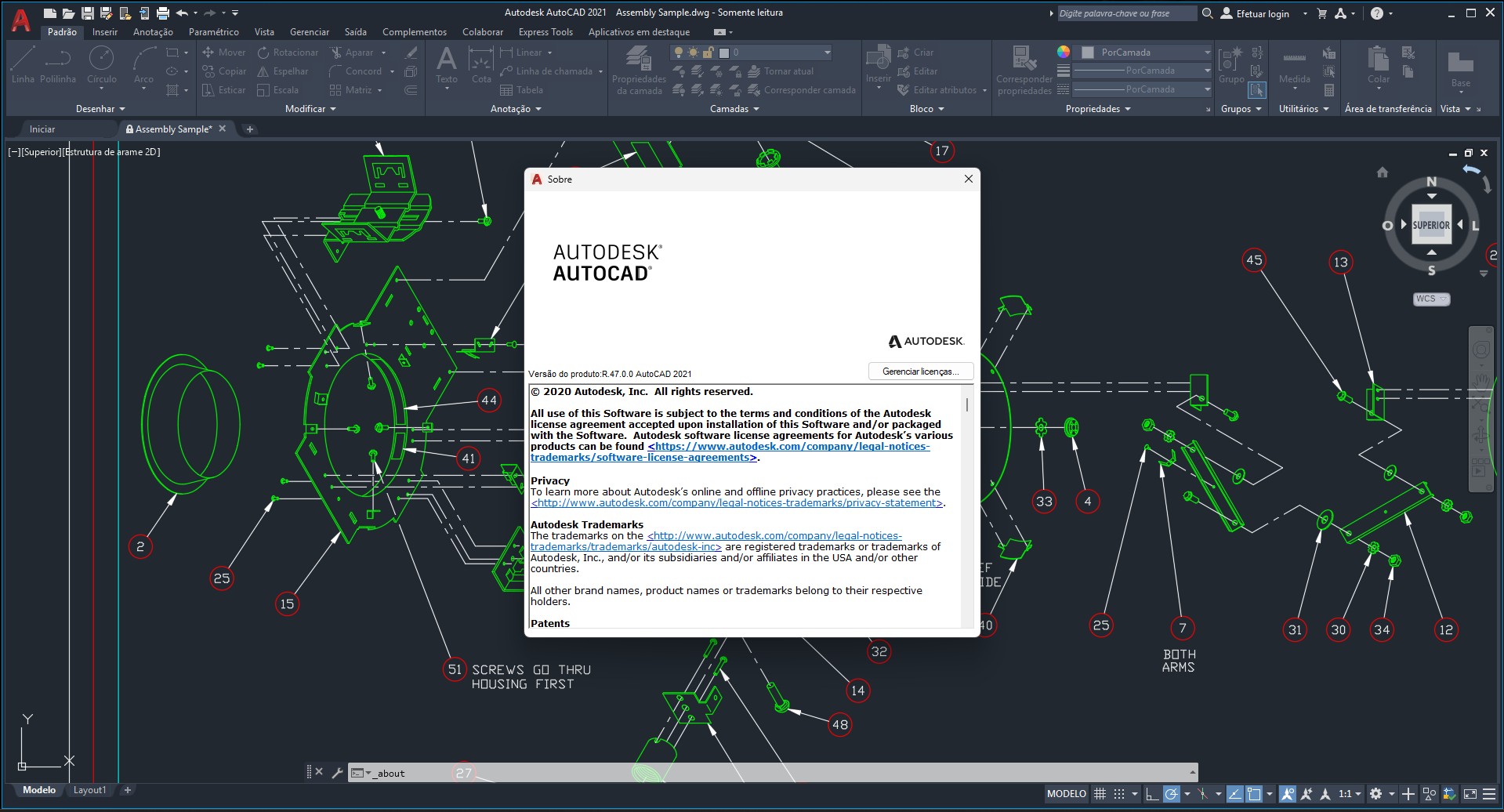 AutoCAD 2021 Ingles e Portugues BR
